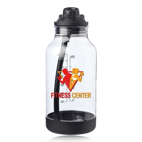 64 oz. Plastic Sports Bottle with Capacity Markings