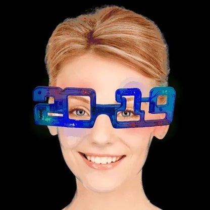2019 Light-Up LED Glasses- Blue