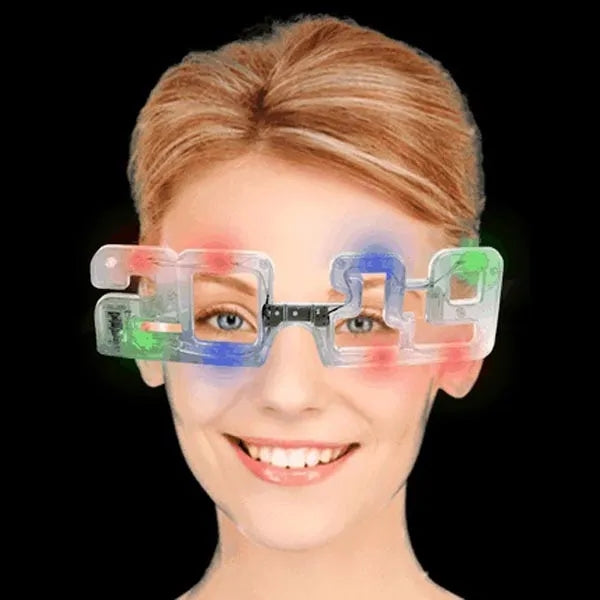 2019 Light-Up LED Glasses- Transparent