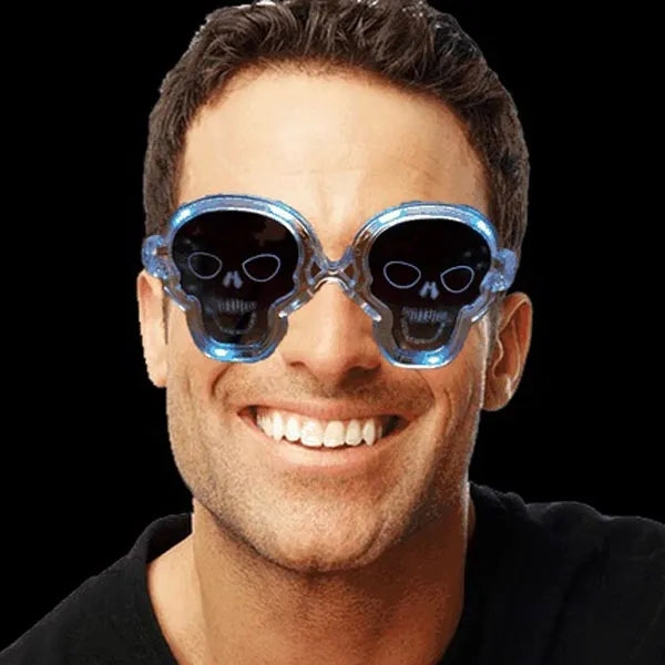 LED Flashing Skull Glasses