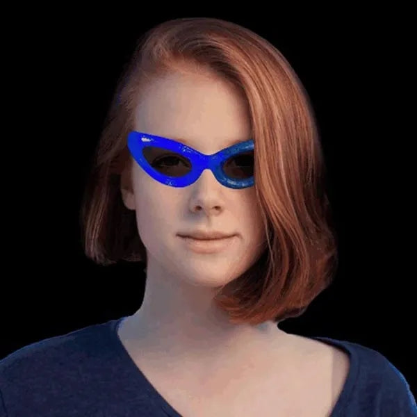 LED Light-Up Sunglasses - Blue