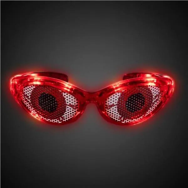 LED Red Eyes Novelty Sunglasses