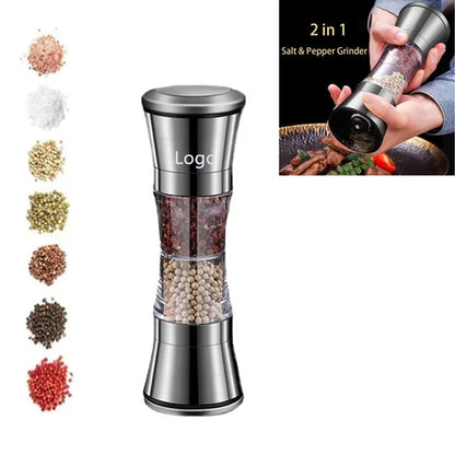 2 in 1 Salt and Pepper Shakers Manual Grinder