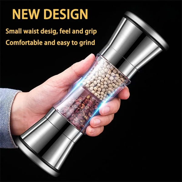 2 in 1 Salt and Pepper Shakers Manual Grinder