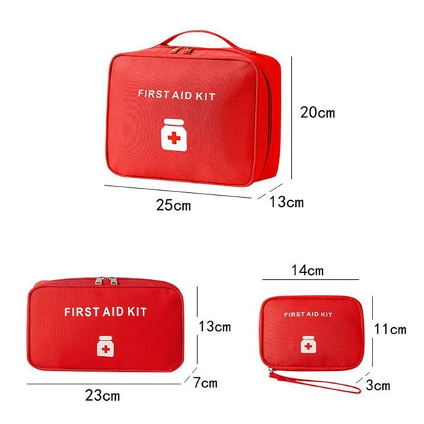 First Aid Bag Medication Organizer Emergency Pouch Carrier
