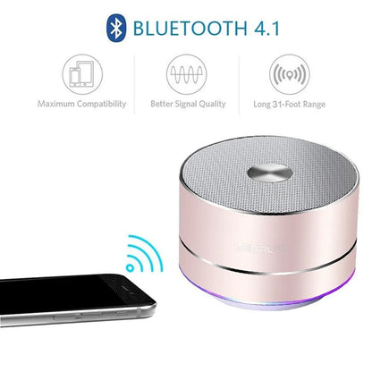 Wireless Bluetooth Speaker Subwoofer FM TF Metal