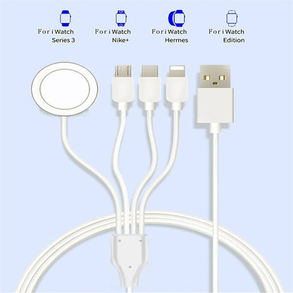 4 in 1 Portable Smart Charging Cable