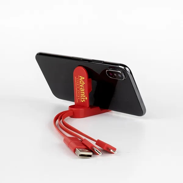 5-in-1 Cell Phone Charging Cable w/Phone Stand