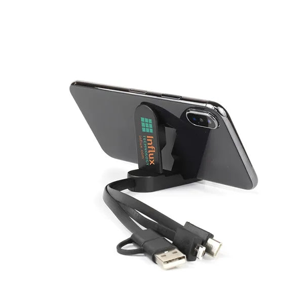 5-in-1 Cell Phone Charging Cable w/Phone Stand