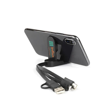 5-in-1 Cell Phone Charging Cable w/Phone Stand