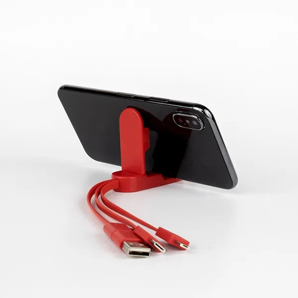 5-in-1 Cell Phone Charging Cable w/Phone Stand