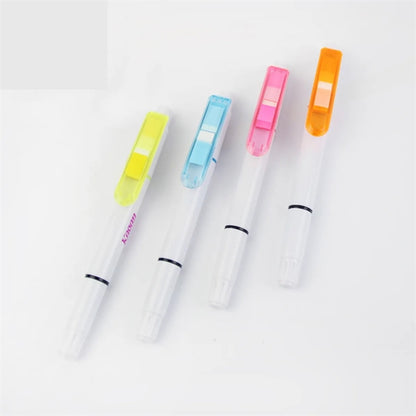 3 In 1 Highlighter Pen With Sticky Notes