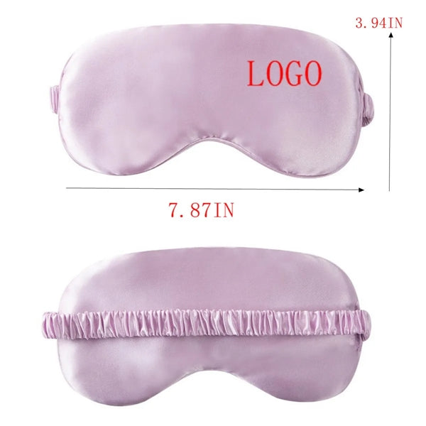 Pure Silk Sleep Eye Mask Cover with Elastic Strap and Bag