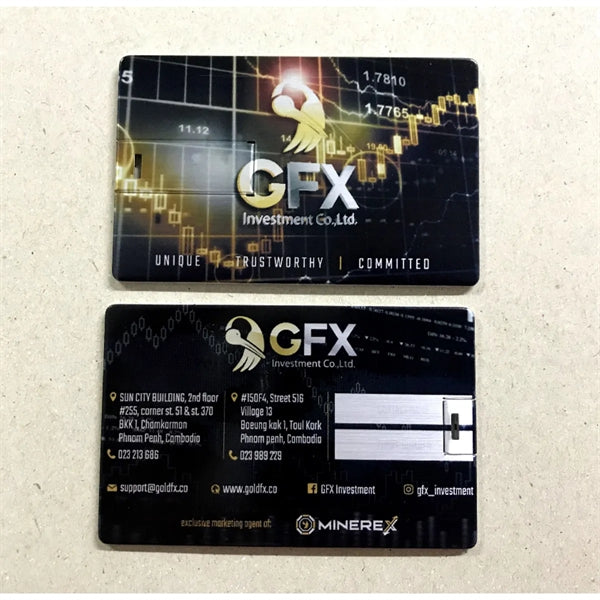 Metal Bank Credit Card Usb Flash Drive