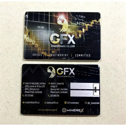 Metal Bank Credit Card Usb Flash Drive