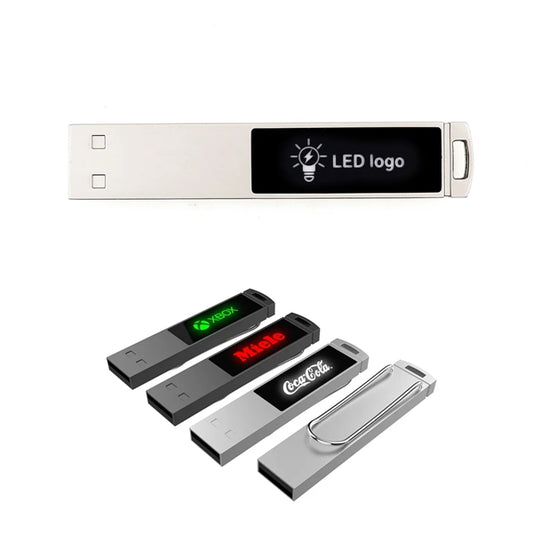 Clip Metal Led Usb Flash Drive