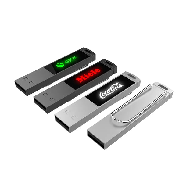 Clip Metal Led Usb Flash Drive