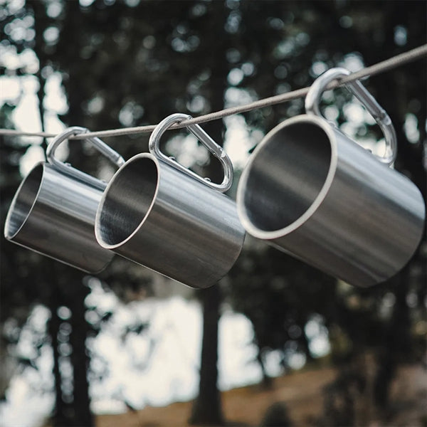 Portable Camping Carabiner Mug
