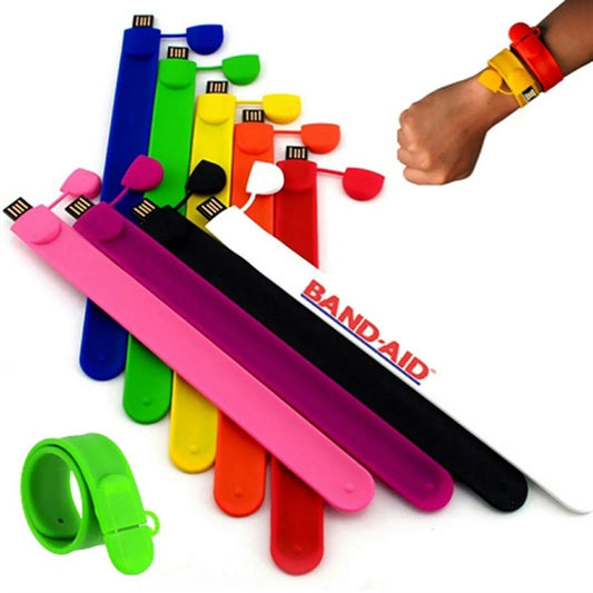 Silicone Slap Bracelets Usb Flash Drive