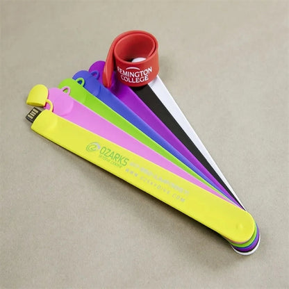 Silicone Slap Bracelets Usb Flash Drive
