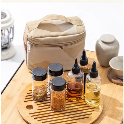 Outdoor Camping Bbq Seasoning Bottle Storage Bag