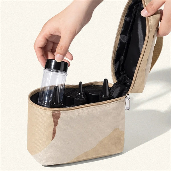 Outdoor Camping Bbq Seasoning Bottle Storage Bag