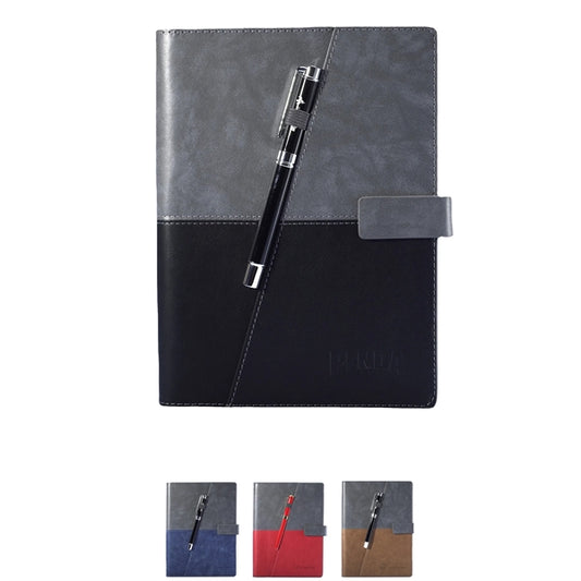 A5 Leather Business Notebook With Pen