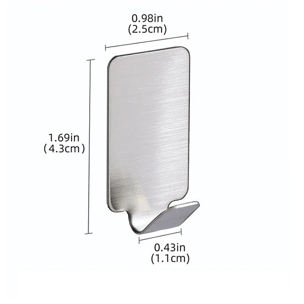 Adhesive Towel Hooks Stainless Steel