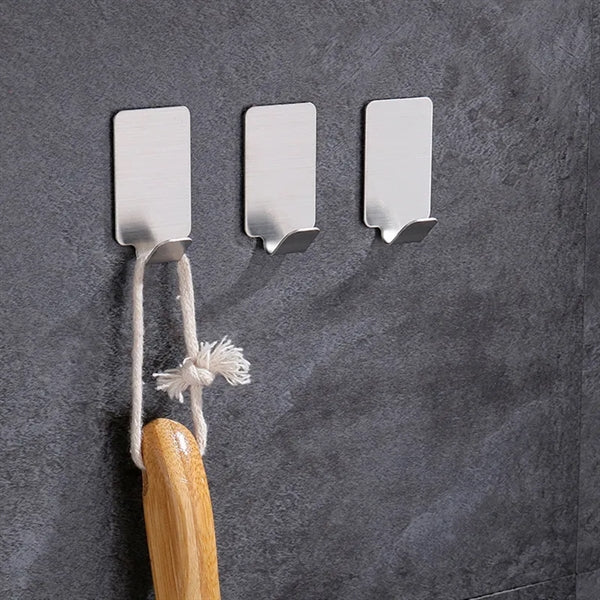 Adhesive Towel Hooks Stainless Steel