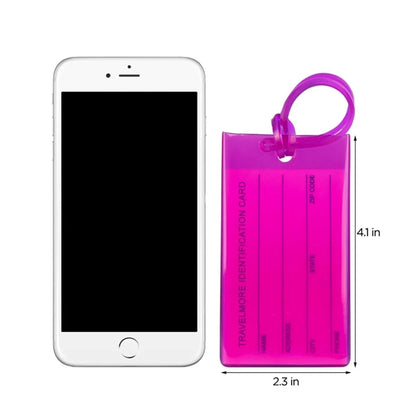 PVC Soft Plastic Luggage Tag