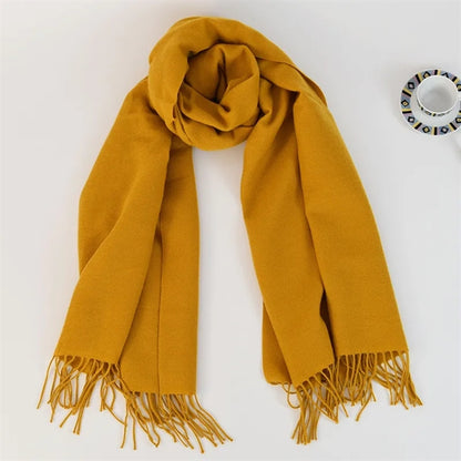 Women Large Soft Solid Shawl Pashmina Wrap Scarf