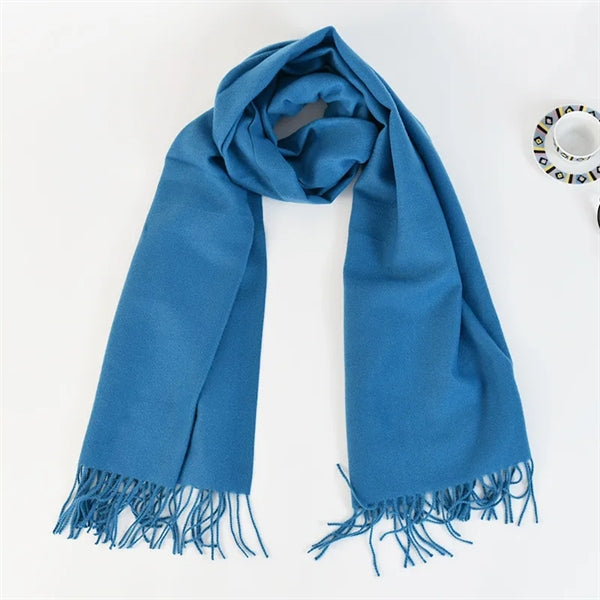 Women Large Soft Solid Shawl Pashmina Wrap Scarf