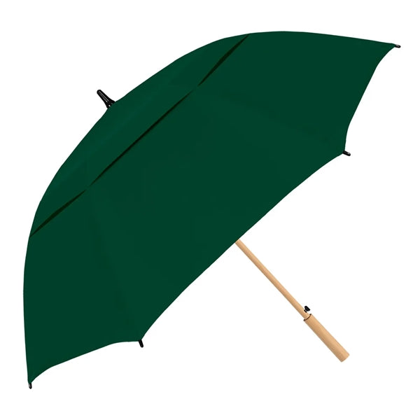 Vented Enviro Golf Umbrella Eco-Friendly w/Bamboo Hndl/Shaft