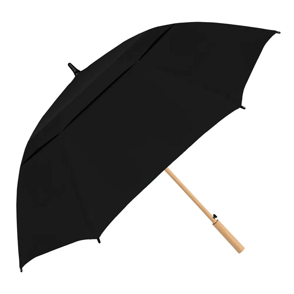 Vented Enviro Golf Umbrella Eco-Friendly w/Bamboo Hndl/Shaft