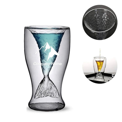Double Mermaid Glass