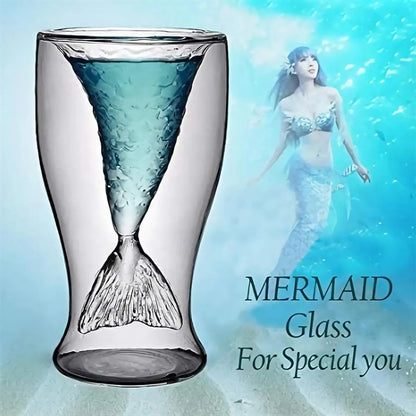 Double Mermaid Glass