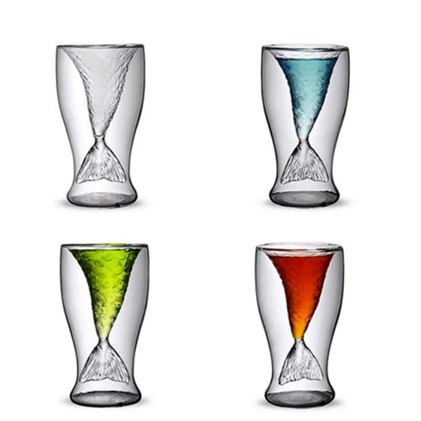 Double Mermaid Glass
