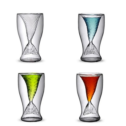 Double Mermaid Glass