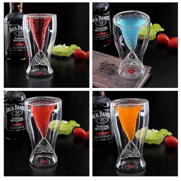 Double Mermaid Glass