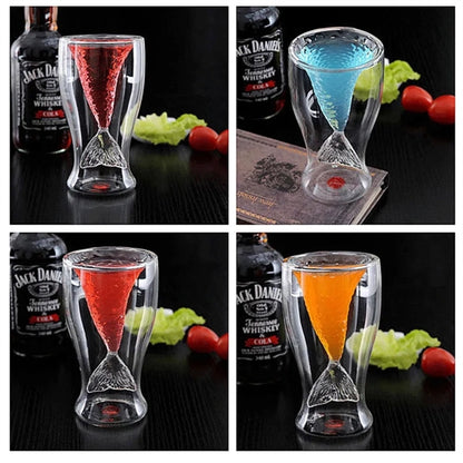 Double Mermaid Glass