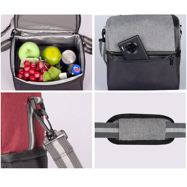 Dual Compartment Lunch Bag