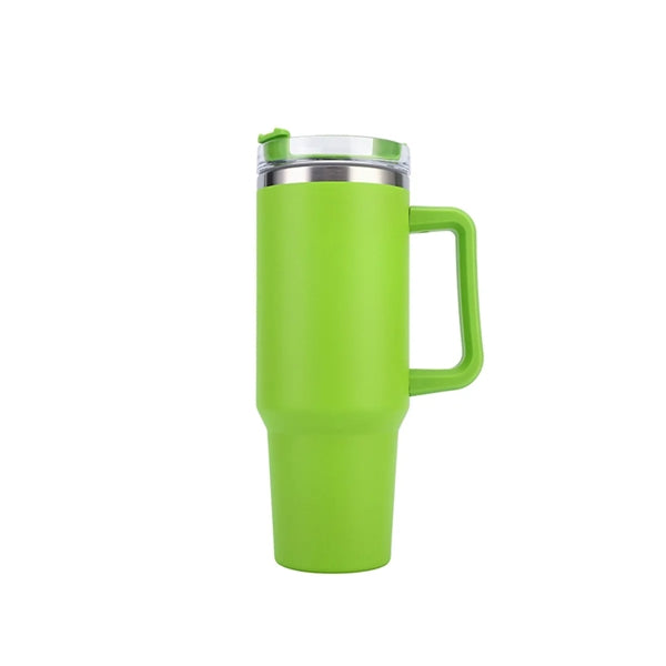 40oz Straw Thermos Cup With Handle