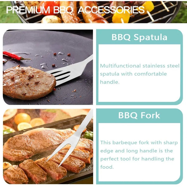 5 Pcs BBQ Grill Tool Kit