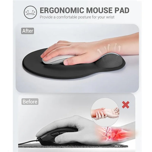 Ergonomic Mouse Pad Gel Wrist Rest Support