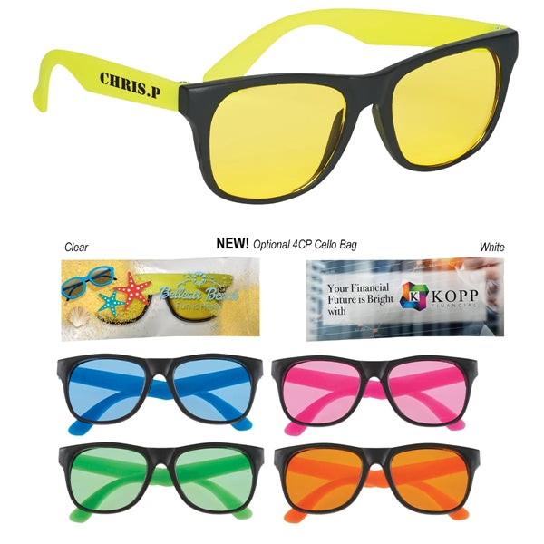 Tinted Lenses Rubberized Sunglasses