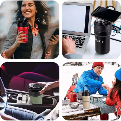 Spill Proof Vacuum Insulated Travel Mug