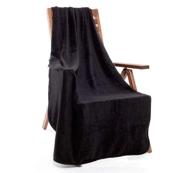 2 in 1 Airplane Travel Throw Blanket in Carabiner Pouch