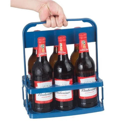 6-Pack Foldable Plastic Bottle Caddy