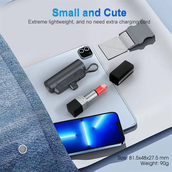 2 in 1 Portable Charger Power Bank 5000mAh