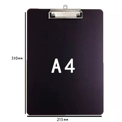 Plastic clipboard with clip